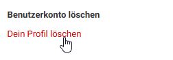 Profil löschen