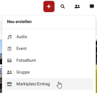 Marktplatz-Eintrag erstellen